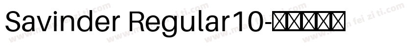 Savinder Regular10字体转换